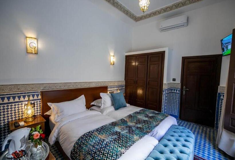 اتاق استاندارد با چشم‌انداز استخر, Riad Fes Ziyat & Spa