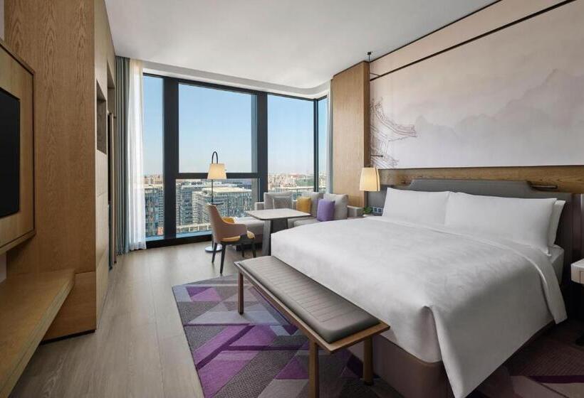 اتاق دلوکس با تخت کینگ و چشم‌انداز شهر, Jw Marriott Hotel Xi An Southwest