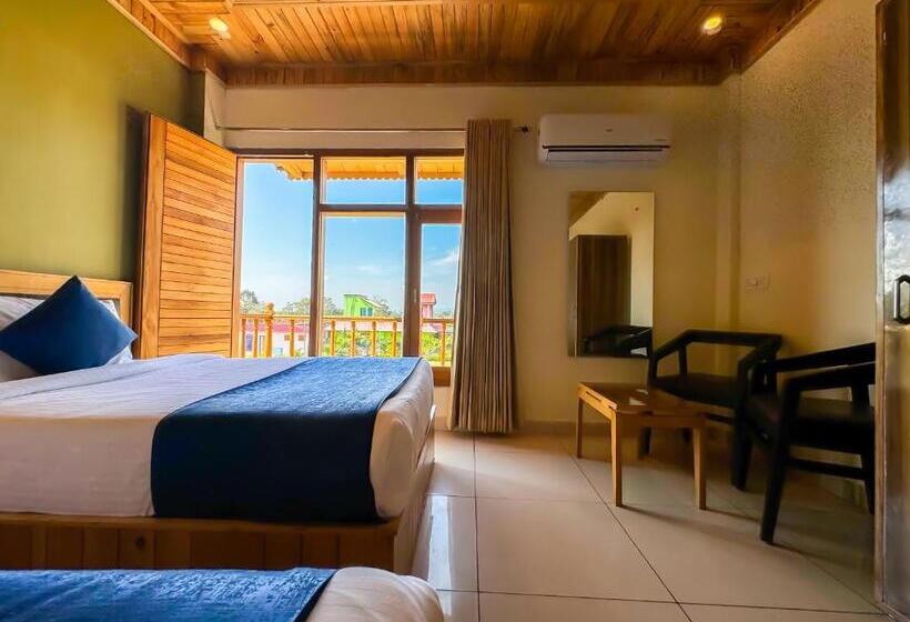 اتاق استاندارد سه تخته با بالکن, Corbett Bunglow , Jim Corbett