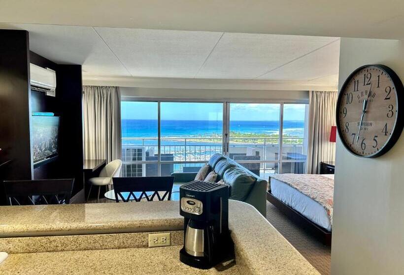 آپارتمان 1 خوابه با چشم‌انداز دریا, Waikiki Beach Experience! Luxury Oceanview Suite!