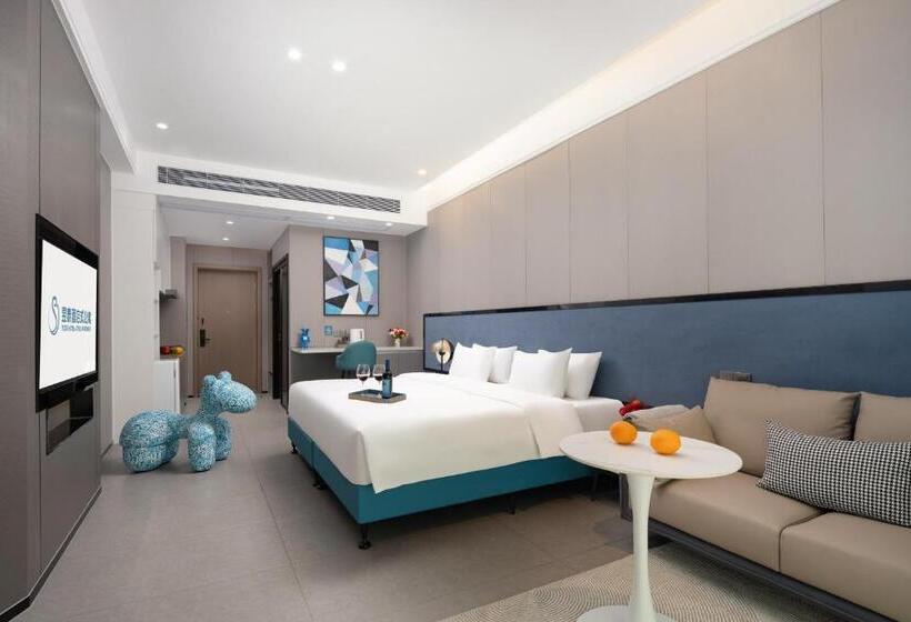 اتاق لوکس با تخت بزرگ, Yutai Hotel Apartment