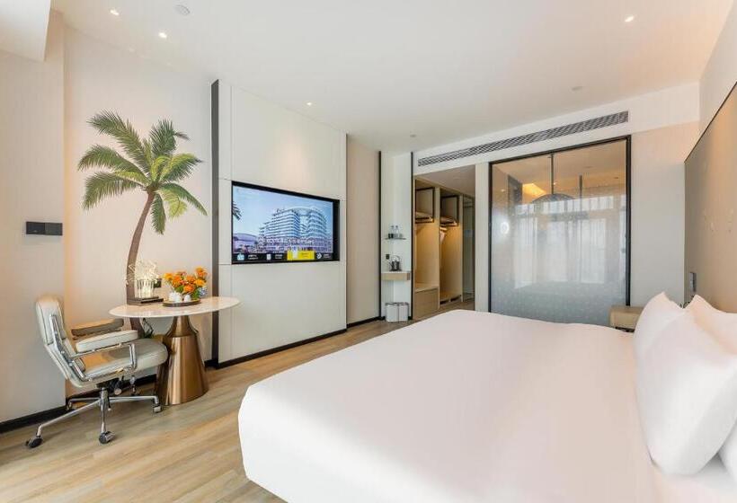 اتاق لوکس با تخت بزرگ, Kew Green Hotel Mianshuicheng Haikou