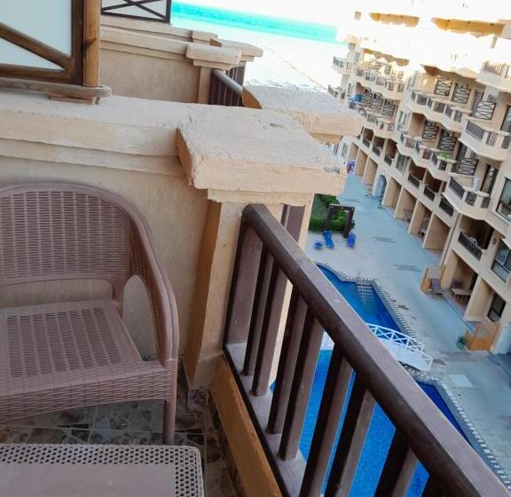 استودیوی استاندارد با چشم‌انداز دریا, Turtles Beach Resort Hourghada Studio View Sea View Pool Private Beach Pools Balcony Security Cafe A