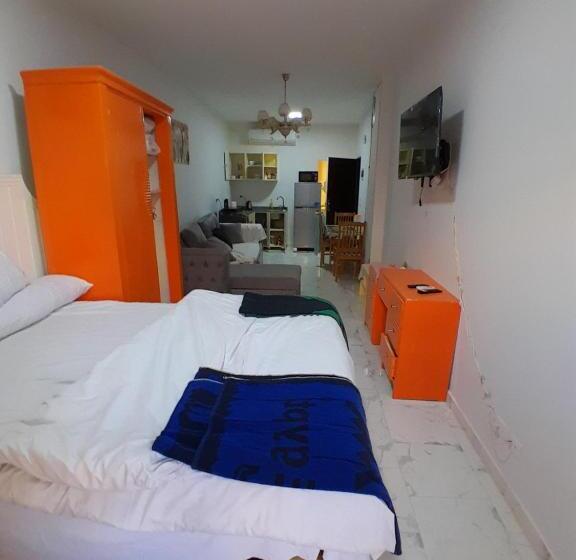 استودیوی استاندارد با چشم‌انداز دریا, Turtles Beach Resort Hourghada Studio View Sea View Pool Private Beach Pools Balcony Security Cafe A