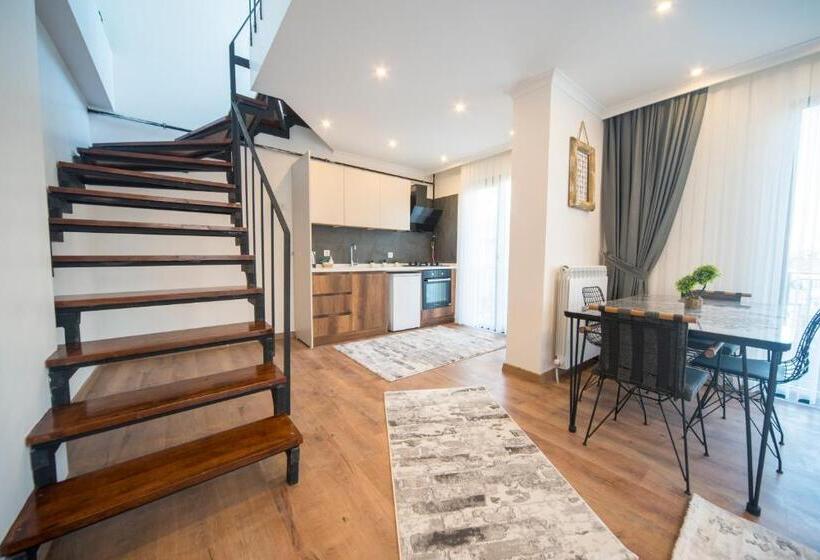 آپارتمان دوبلکس 1 خوابه, Saygın Apartments