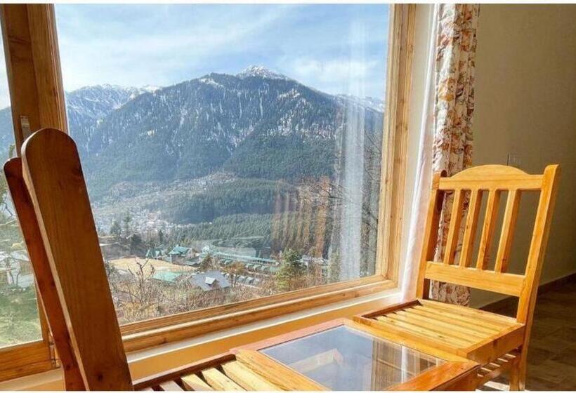 اتاق استاندارد با چشم‌انداز کوهستان, Elegance Retreat Manali Luxury Boutique Stay
