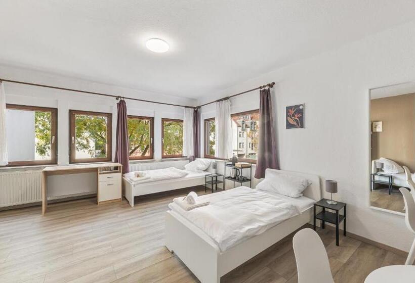 استودیوی استاندارد, Home2stay Apartmenthaus Heilbronn City Kitchen Parking Highspeed Wifi Washroom