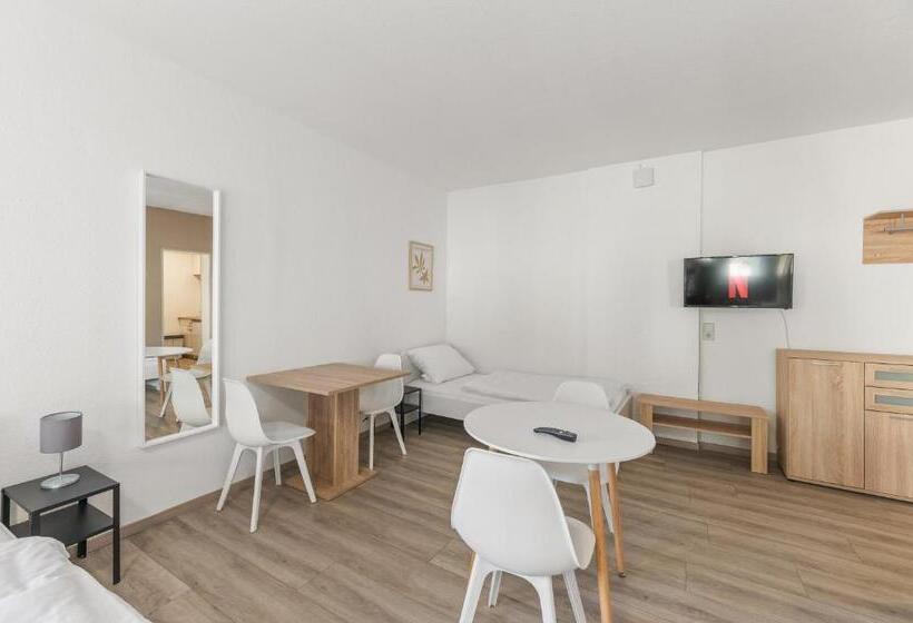استودیوی استاندارد, Home2stay Apartmenthaus Heilbronn City Kitchen Parking Highspeed Wifi Washroom