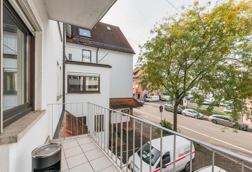اتاق استاندارد با بالکن, Home2stay Apartmenthaus Heilbronn City Kitchen Parking Highspeed Wifi Washroom
