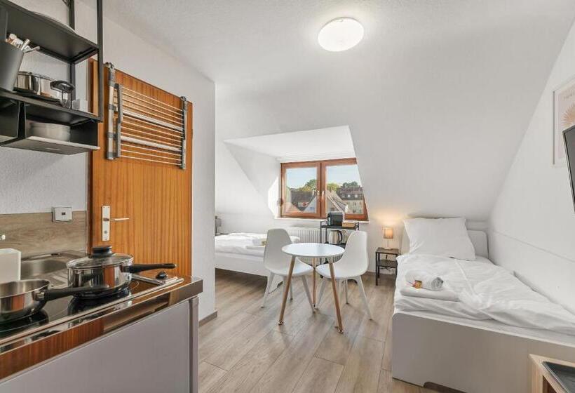 اتاق لوکس, Home2stay Apartmenthaus Heilbronn City Kitchen Parking Highspeed Wifi Washroom