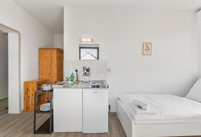 استودیوی استاندارد, Home2stay Apartmenthaus Heilbronn City Kitchen Parking Highspeed Wifi Washroom