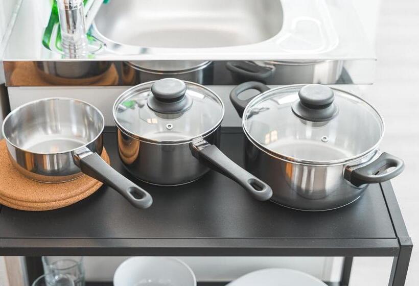 استودیوی استاندارد, Home2stay Apartmenthaus Heilbronn City Kitchen Parking Highspeed Wifi Washroom