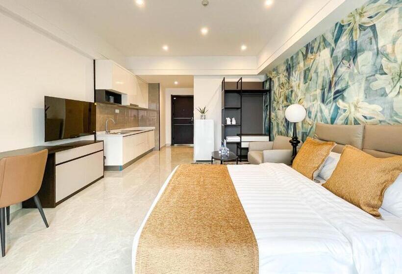 آپارتمان لوکس 1 خوابه, Phnom Penh Huan Yu Center Hotel & Residence 金边寰宇中心酒店公寓