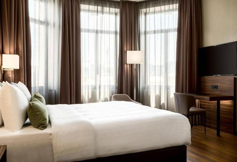 اتاق دلوکس با تخت کینگ و چشم‌انداز شهر, Ac Hotel By Marriott Mainz