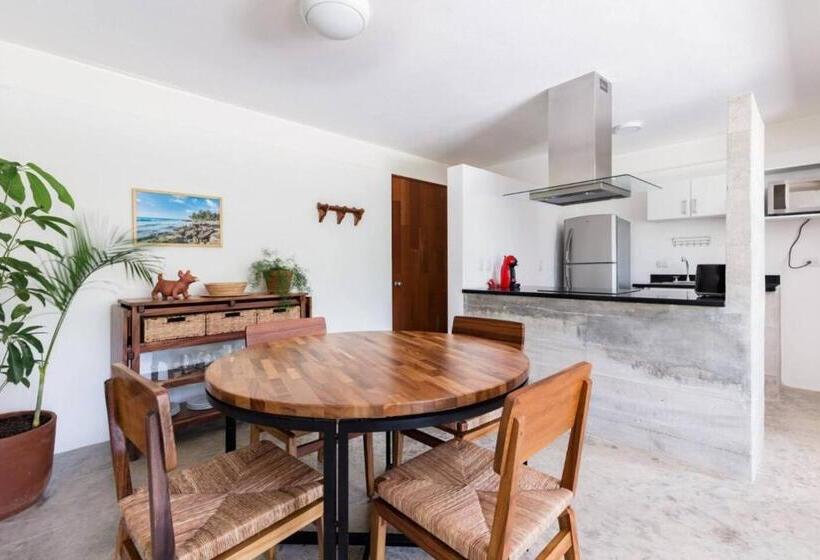 آپارتمان 1 خوابه با چشم‌انداز باغ, Casa De Piedra Tulum