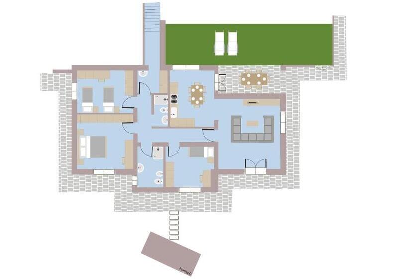 آپارتمان 1 خوابه, Residence Mare Azzurro Sistiana
