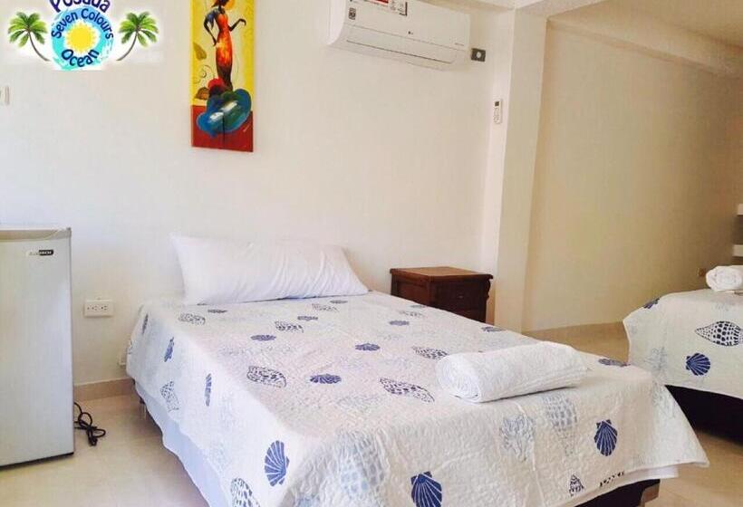 חדר סטנדרט לשלושה, Posada Seven Colours Ocean