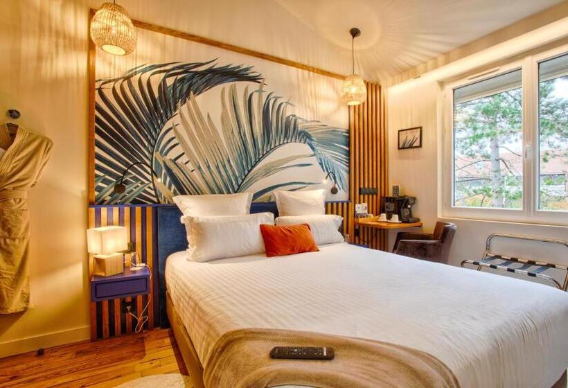 اتاق استاندارد یک نفره, Le Castel Cabourg Hôtel & Spa  Restaurant La Calypso