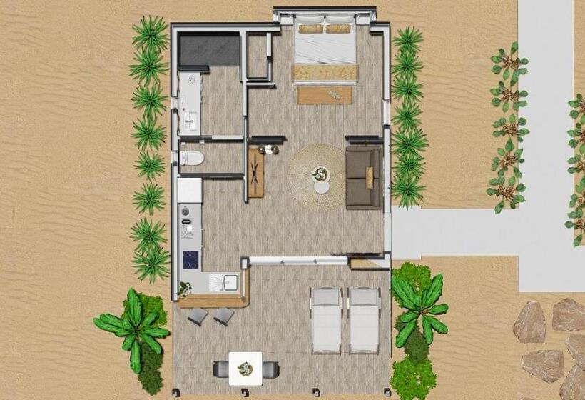 بانگلوی استاندارد, Niu Beach Hôtel Moorea