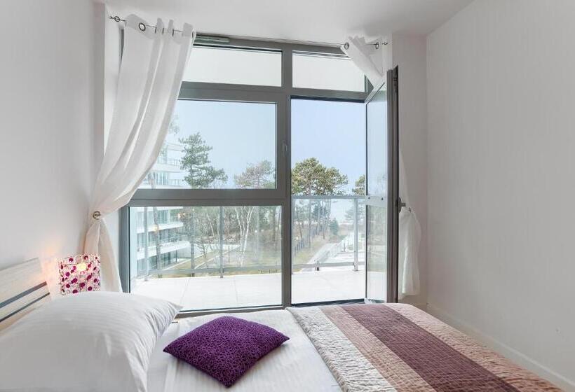 آپارتمان 2 خوابه با چشم‌انداز دریا, Dune Resort Mielno   A
