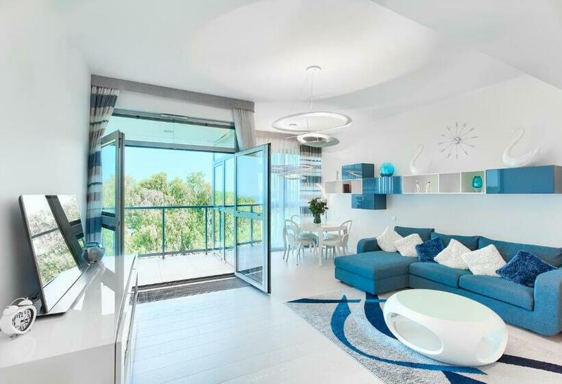 آپارتمان 1 خوابه با چشم‌انداز دریا, Dune Resort Mielno   A