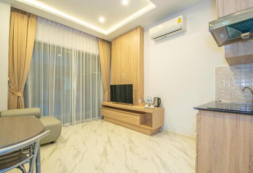 اتاق استاندارد با چشم‌انداز استخر, D Eco Hotel Health Center Pattaya