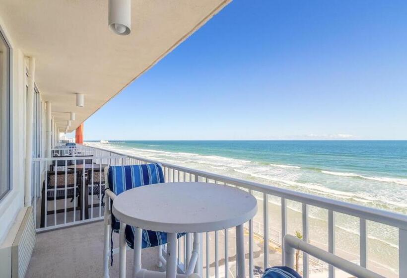 استودیوی استاندارد با چشم‌انداز دریا, Hbr Direct Oceanfront Condo, Daytona Beach, Sleeps 4