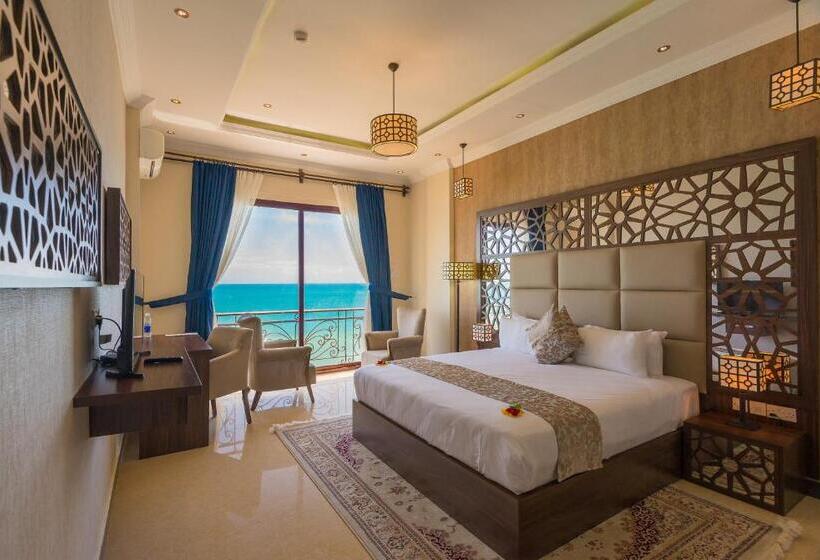 디럭스 룸 킹사이즈 침대, Golden Tulip Zanzibar Resort
