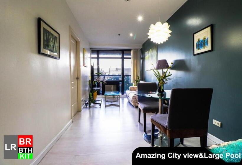 آپارتمان 1 خوابه با چشم‌انداز باغ, Siglo Suites @ The Gramercy Residences