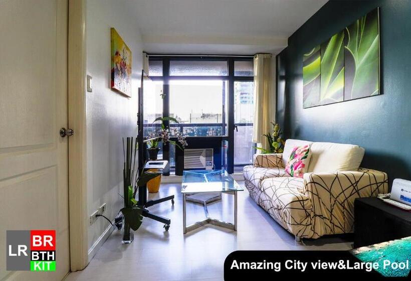 آپارتمان 1 خوابه با چشم‌انداز باغ, Siglo Suites @ The Gramercy Residences