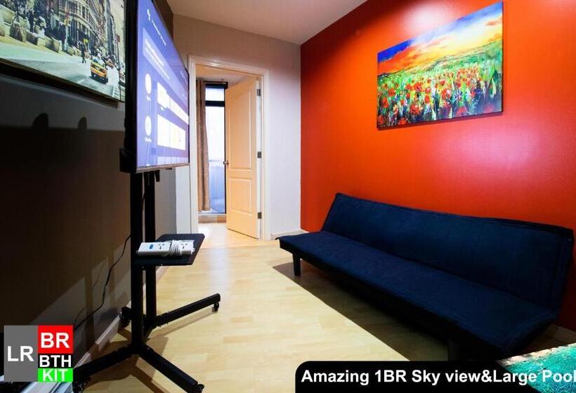 آپارتمان 1 خوابه با چشم‌انداز دریا, Siglo Suites @ The Gramercy Residences