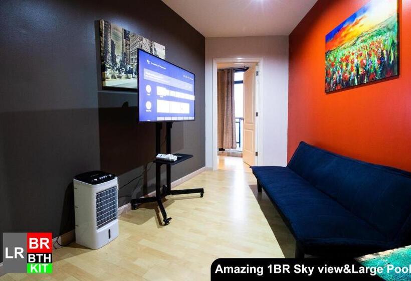 آپارتمان 1 خوابه با چشم‌انداز دریا, Siglo Suites @ The Gramercy Residences