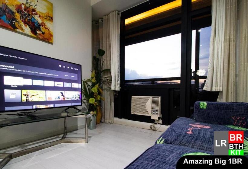 آپارتمان 1 خوابه با چشم‌انداز باغ, Siglo Suites @ The Gramercy Residences