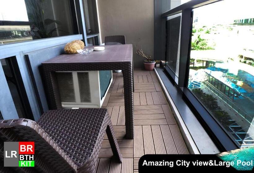 آپارتمان 1 خوابه با چشم‌انداز باغ, Siglo Suites @ The Gramercy Residences