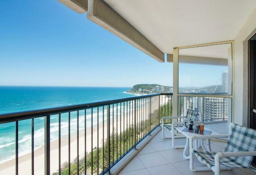 آپارتمان 2 خوابه با چشم‌انداز دریا, Burleigh Esplanade Apartments