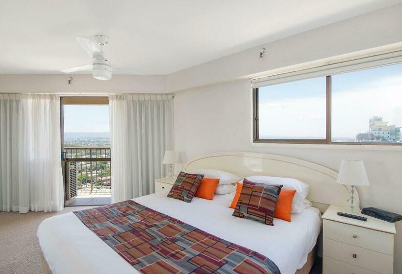 آپارتمان 2 خوابه با چشم‌انداز دریا, Burleigh Esplanade Apartments