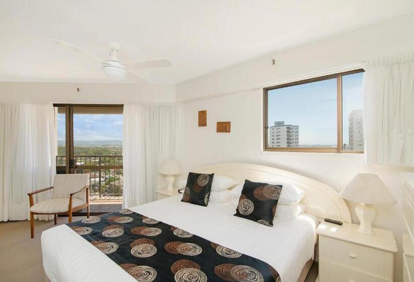 آپارتمان 1 خوابه با چشم‌انداز دریا, Burleigh Esplanade Apartments