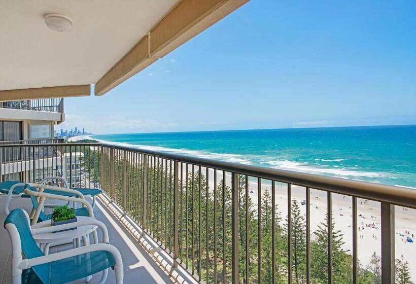 آپارتمان ممتاز دوخوابه رو به دریا, Burleigh Esplanade Apartments