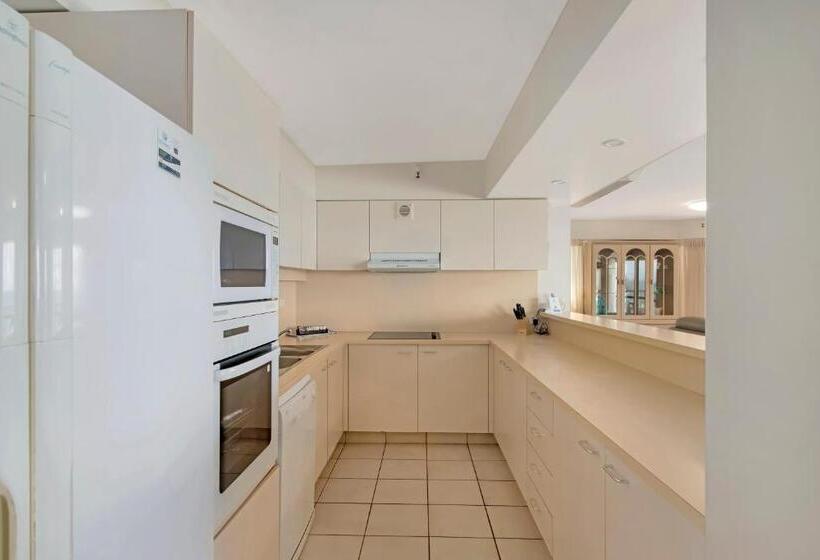 آپارتمان 3 خوابه با چشم‌انداز دریا, Burleigh Esplanade Apartments
