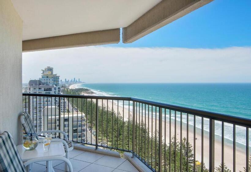 آپارتمان 3 خوابه با چشم‌انداز دریا, Burleigh Esplanade Apartments