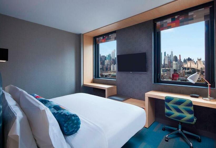 اتاق استاندارد با تخت بزرگ, Aloft Long Island Citymanhattan View