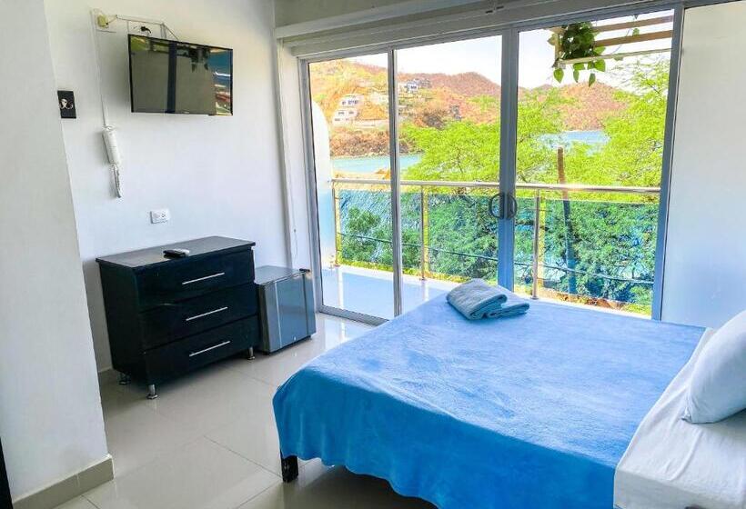 اتاق استاندارد با چشم‌انداز دریا, Hostal Viña Del Mar