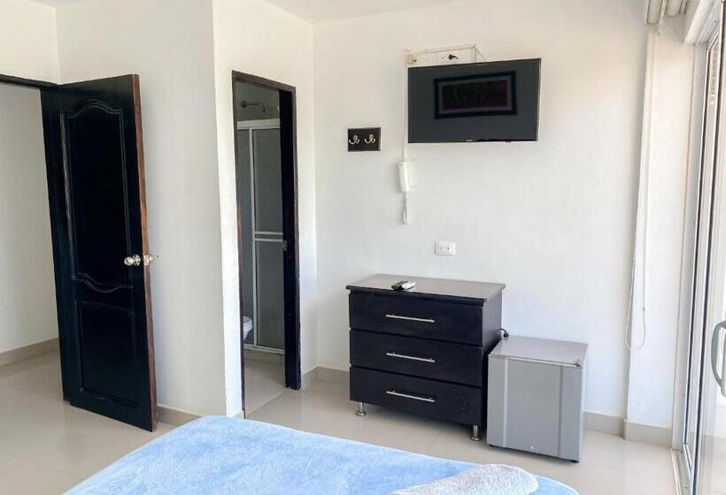 اتاق استاندارد با چشم‌انداز دریا, Hostal Viña Del Mar