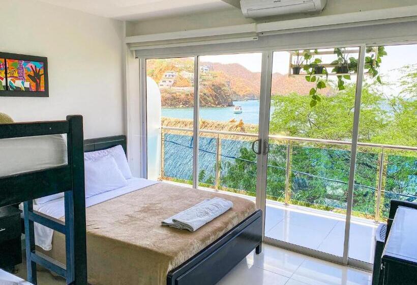 اتاق خانوادگی با چشم‌انداز دریا, Hostal Viña Del Mar