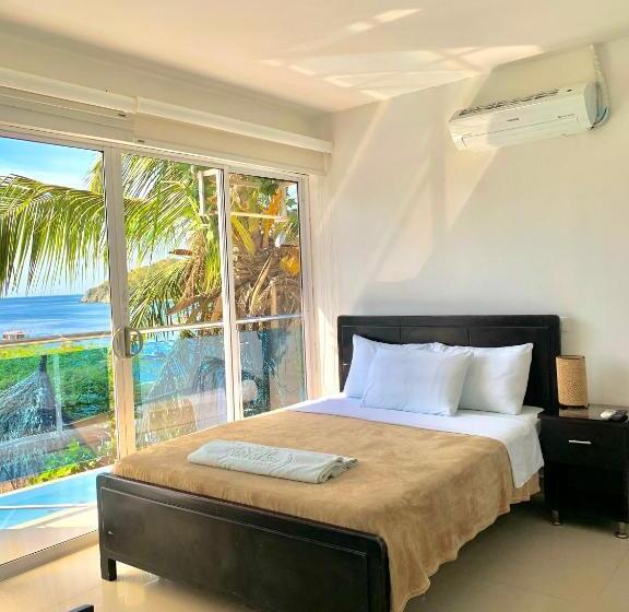 اتاق استاندارد با چشم‌انداز دریا, Hostal Viña Del Mar