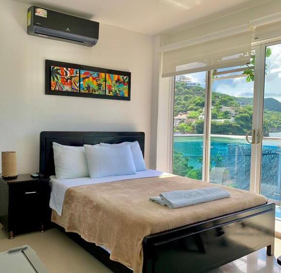 اتاق استاندارد با چشم‌انداز دریا, Hostal Viña Del Mar