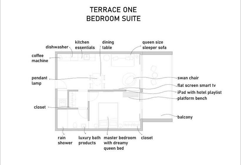 Suite with Terrace, Abae Hotel By Eskape Collection