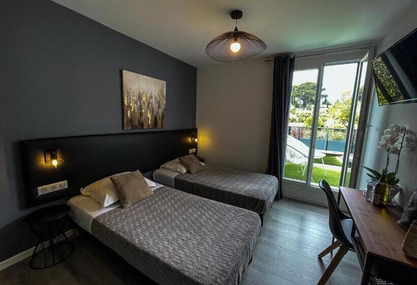 اتاق استاندارد با تراس, Hôtel Eden Cassis   Parking Privé