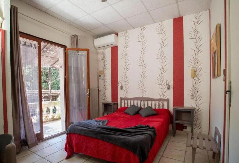 اتاق استاندارد با تراس, Hôtel Les Orangers