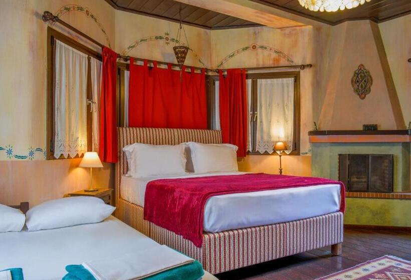 اتاق استاندارد سه تخته با چشم‌انداز, Monastiri Guesthouse